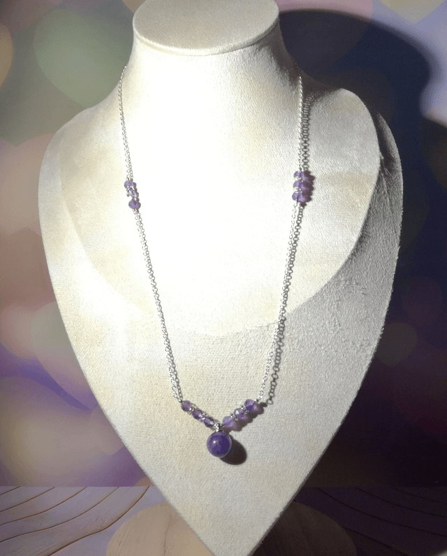 Collier améthystes