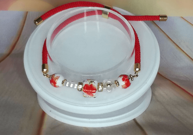 Bracelet perles céramique