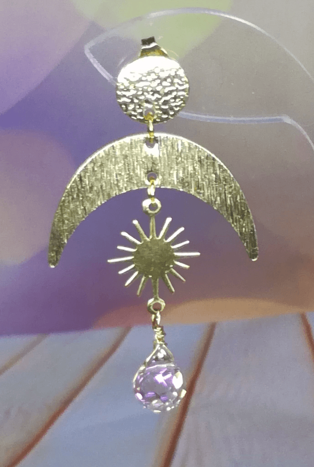 Boucles d&#039;oreille perle verre